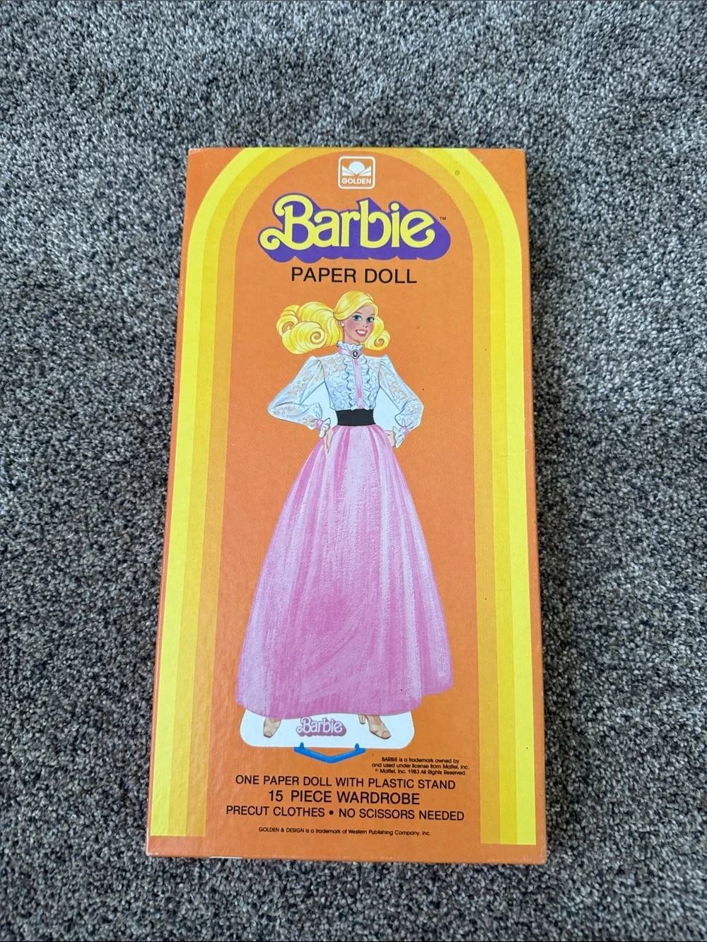 Barbie Paper Doll - Pink Dress (Barbie) Vintage 1983 Never used